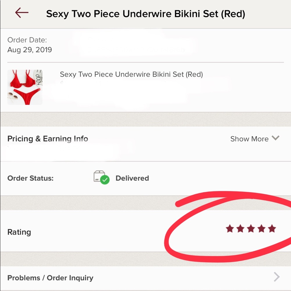 Sexy Two Piece Underwire Bikini Set (Red) - Picture 3 of 3